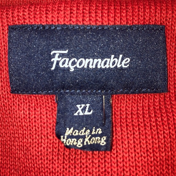 Faconnable Red XL Crew Neck Sweater - Picture 5 of 8